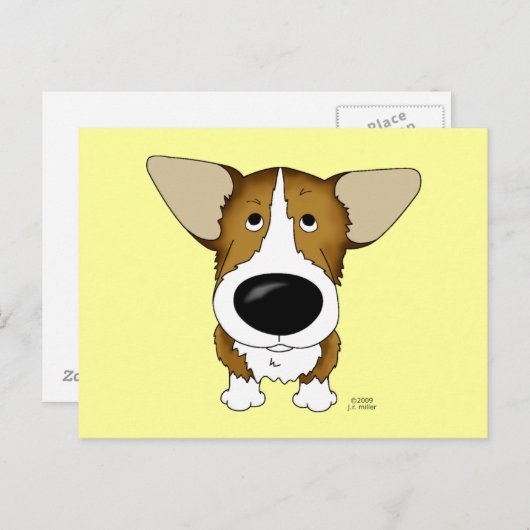 Welsh Corgi Postcard Postkarte (Vorne/Hinten)