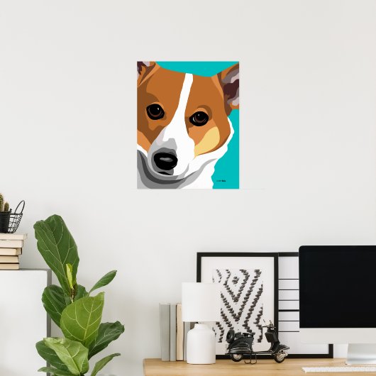 Welsh Corgi Print Poster (Heimbüro)