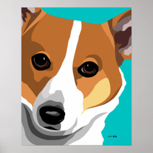 Welsh Corgi Print Poster