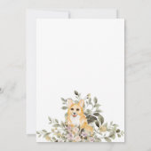 Welsh Corgi Puppy Baby Dusche Einladung (Rückseite)