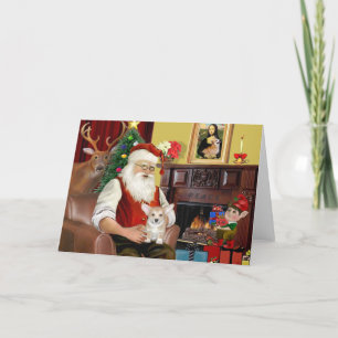 Welsh Corgi Puppy von Santa (Pemb) Feiertagskarte