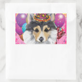 WELSH CORGI RECHTECKIGER AUFKLEBER (Tasche)