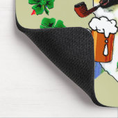 Welsh Corgi Saint Patrick's Day Mousepad (Ecke)