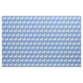 Welsh Corgi Silhouette Pet Pembroke Light Blue Stoff (Fat Quarter (45,7 x 55,9 cm))