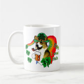 Welsh Corgi St Patricks Day Kaffeetasse (Links)