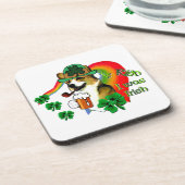 Welsh Corgi St Patricks Day Untersetzer (Linke Seite)