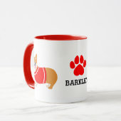 Welsh Corgi Tasse Personalisiert (Vorderseite Links)