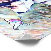 Welsh Corgi Welpe mit Schwanz Poster (Ecke)