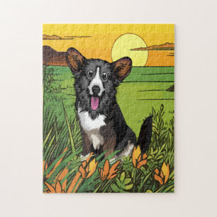 Welsh-Corgi-Welpe Puzzle