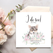 Welsh Corgi Welppy Dog Wedding Cocktail Napkins Serviette