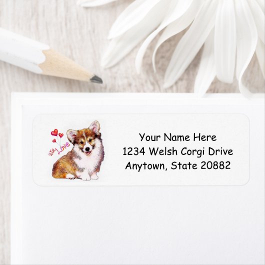 Welsh Corgi Welppy mit Herz (Insitu)