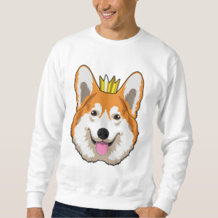 Welsh Corgi with Crown Sweatshirt