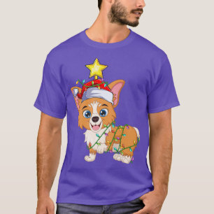 Welsh Corgi Xmas Leuchtturm Santa Welsh Corgi C T-Shirt