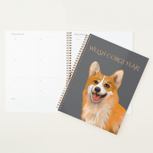 WELSH CORGI ZEICHNUNG PLANER (Anzeige)