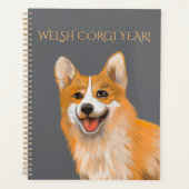 WELSH CORGI ZEICHNUNG PLANER (Vorderseite)