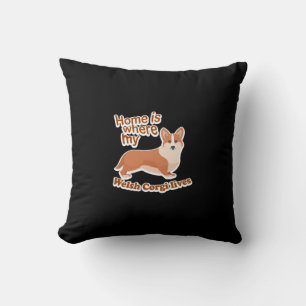 Welsh Corgi Zuhause Kissen