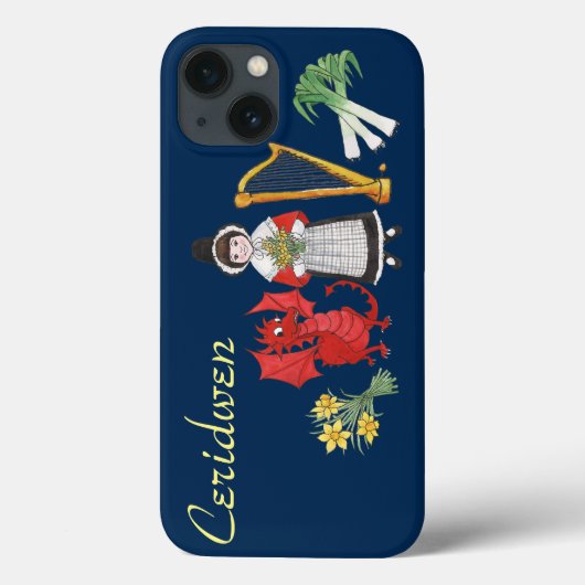 Welsh Costume, Emblems Blue iPhone 6 Xtreme Case (Rückseite)