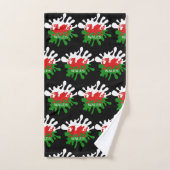 Welsh Cymru Flag Badhandtuch Set (Handtuch)