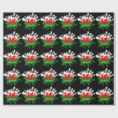 Welsh Cymru Flag Geschenkpapier (Flach)