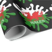 Welsh Cymru Flag Geschenkpapier (Rolleneckpunkt)