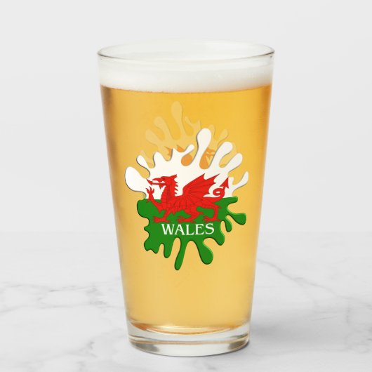 Welsh Cymru Flag Glas (Vorne (Gefüllt))