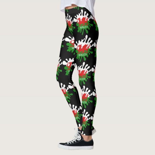Welsh Cymru Flag Leggings (Links)
