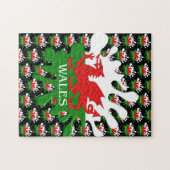 Welsh Cymru Flag Puzzle (Horizontal)