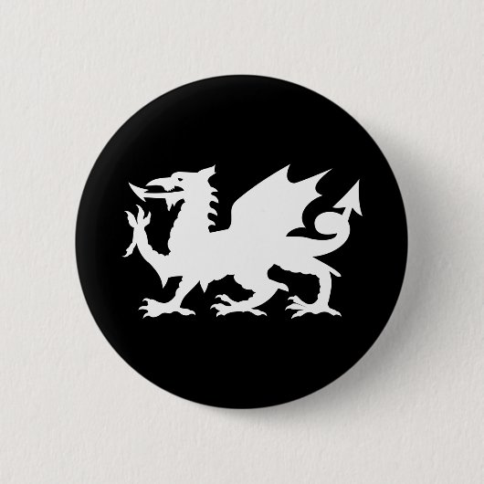 Welsh Dragon Button (Vorderseite)