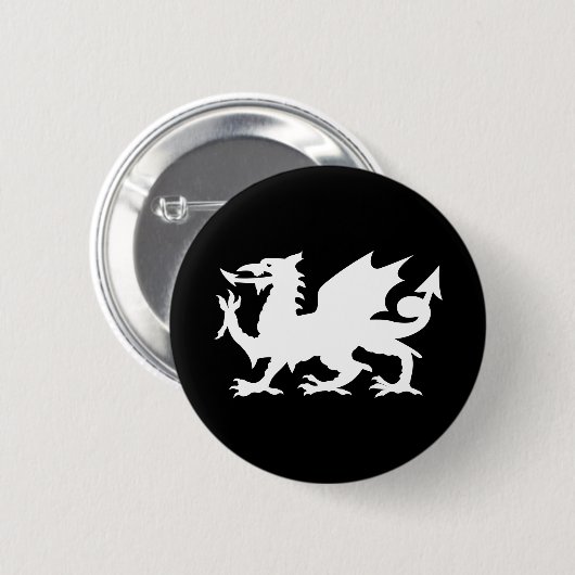 Welsh Dragon Button (Vorne & Hinten)