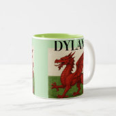 Welsh dragon coffee mug  zweifarbige tasse (VorderseiteRechts)