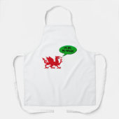 Welsh dragon counting to four in Welsh Schürze (Vorderseite)