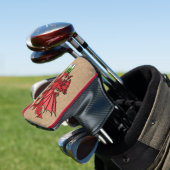 Welsh Dragon Custom Monogram Golf Headcover (In Situ)