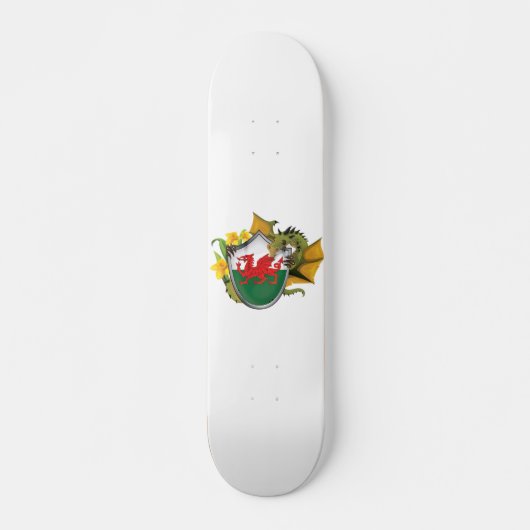 Welsh Dragon Flag Skateboard (Vorne)