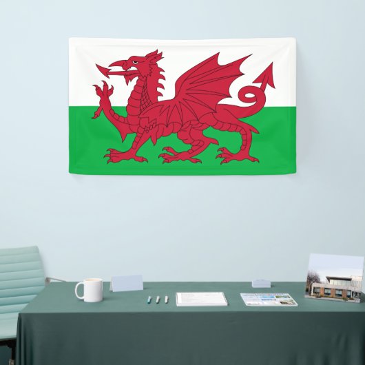 Welsh Dragon ~ Flag Wales Banner (Messeveranstaltung)