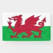 Welsh Dragon ~ Flag Wales Banner (Horizontal)