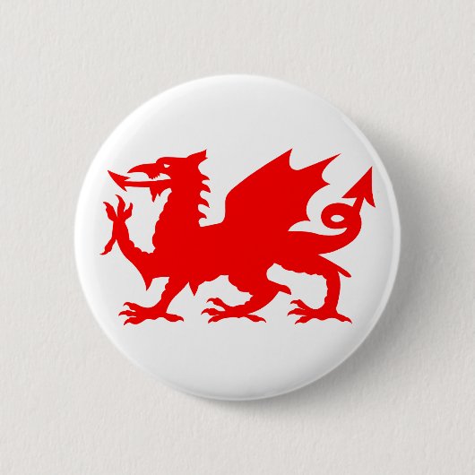 Welsh Dragon Flag, Wales Dragon Flag, England Button (Vorderseite)