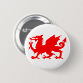 Welsh Dragon Flag, Wales Dragon Flag, England Button (Vorne & Hinten)