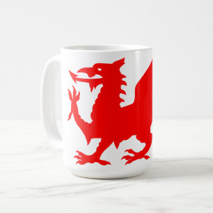 Welsh Dragon Flag, Wales Dragon Flag, England Kaffeetasse