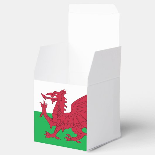 Welsh Dragon ~ Flag Wales Geschenkschachtel (Geöffnet)