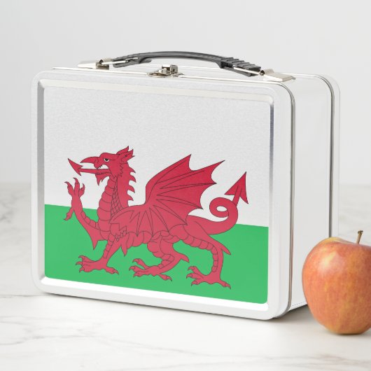 Welsh Dragon ~ Flag Wales Metall Brotdose (Beispiel)