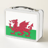 Welsh Dragon ~ Flag Wales Metall Brotdose (Rückseite)