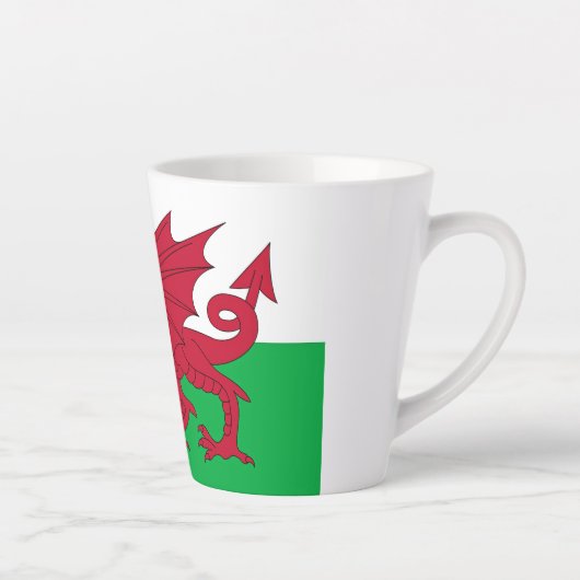 Welsh Dragon ~ Flag Wales Milchtasse (Rechts)