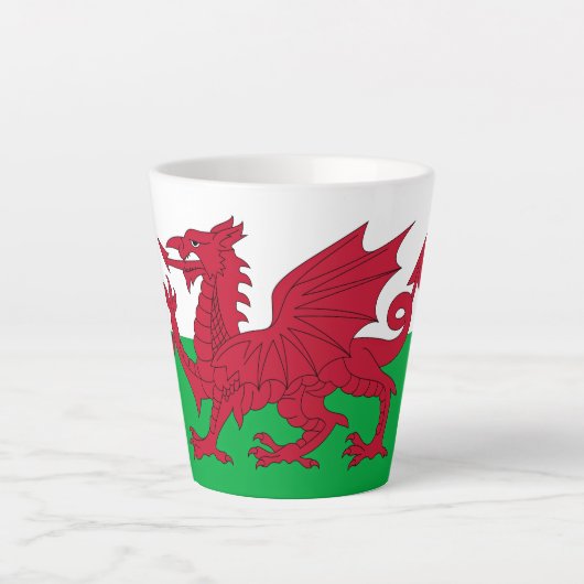 Welsh Dragon ~ Flag Wales Milchtasse (Vorderseite)