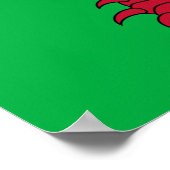 Welsh Dragon ~ Flag Wales Poster (Ecke)