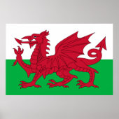 Welsh Dragon ~ Flag Wales Poster (Vorne)