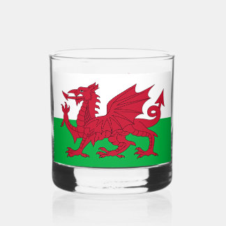 Welsh Dragon ~ Flag Wales Whiskyglas