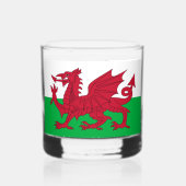 Welsh Dragon ~ Flag Wales Whiskyglas (Rückseite)