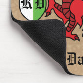 Welsh Dragon Individuelle Name und Monogram Mousepad (Ecke)
