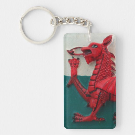 Welsh Dragon Key Ring Schlüsselanhänger (Vorderseite)