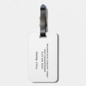 Welsh Dragon Monogram Gepäcktag Gepäckanhänger (Rückseite vertikal)